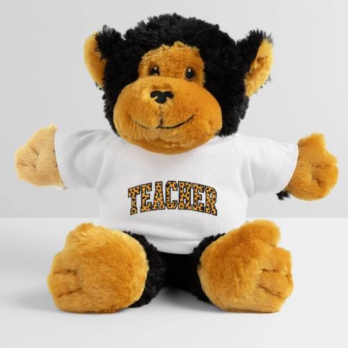 Leopard Print Teacher Typography - Monkey