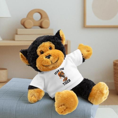 Fear The Tiger Football Helmet T-Shirt - Monkey