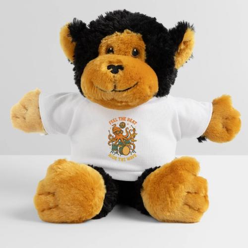 Feel the Beat Octopus Drummer Retro 70s t-shirt - Monkey