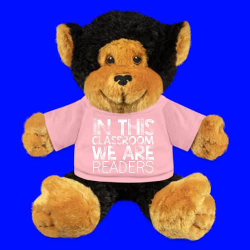 In This Classroom We Are Readers Teacher Pillow - Monkey