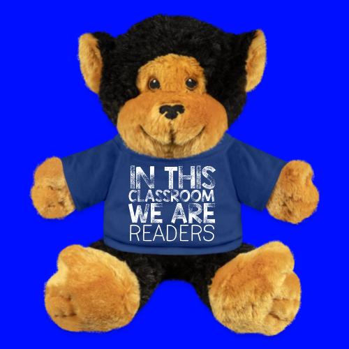 In This Classroom We Are Readers Teacher Pillow - Monkey
