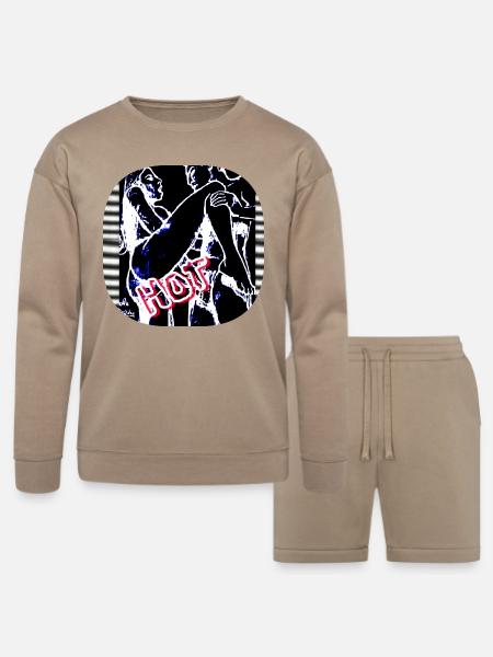 Hot (Picture) !!! - Bella + Canvas Unisex Sweatshirt & Short Set - tan