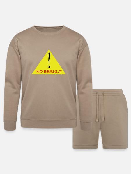 No Result - Bella + Canvas Unisex Sweatshirt & Short Set - tan