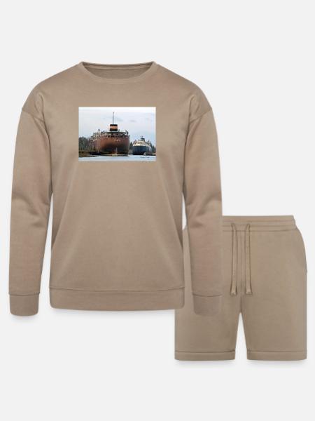 Sherwin and Arthur - Bella + Canvas Unisex Sweatshirt & Short Set - tan