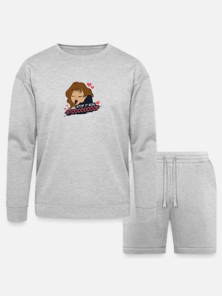 Stop It Ron - Bella + Canvas Unisex Sweatshirt & Short Set - heather gray