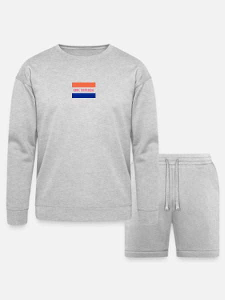 Chic-Republic Design - Bella + Canvas Unisex Sweatshirt & Short Set - heather gray