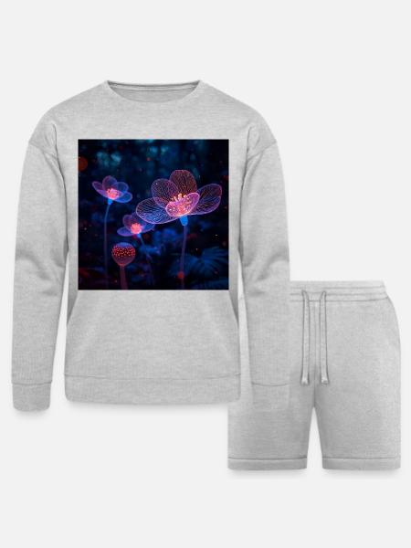 Lumen Lense - Bella + Canvas Unisex Sweatshirt & Short Set - heather gray