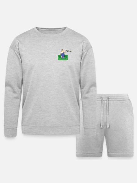 Chimy: Pure Emotions Collection - Bella + Canvas Unisex Sweatshirt & Short Set - heather gray
