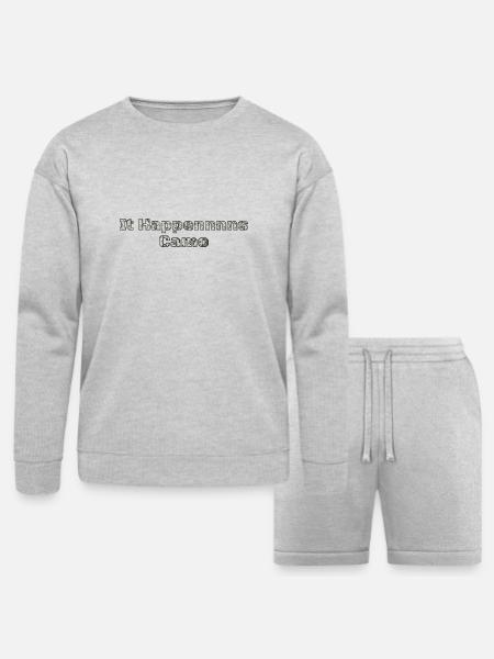 It Happennnns Camo - Bella + Canvas Unisex Sweatshirt & Short Set - heather gray