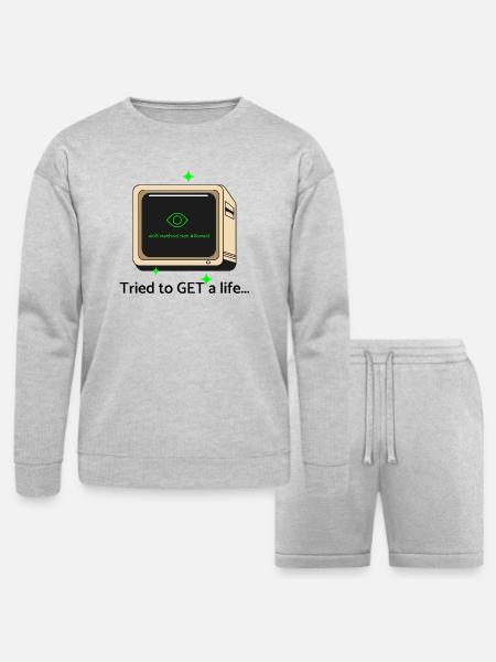 405 - Bella + Canvas Unisex Sweatshirt & Short Set - heather gray