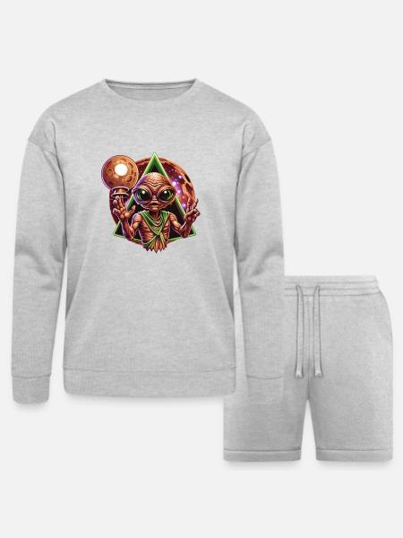IlluminET10 - Bella + Canvas Unisex Sweatshirt & Short Set - heather gray
