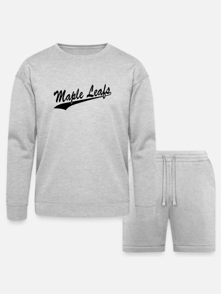Maple Leafs - Bella + Canvas Unisex Sweatshirt & Short Set - heather gray