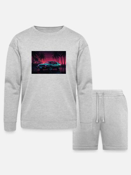 New collection - Bella + Canvas Unisex Sweatshirt & Short Set - heather gray
