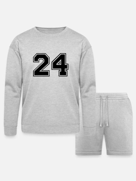 24 - Bella + Canvas Unisex Sweatshirt & Short Set - heather gray