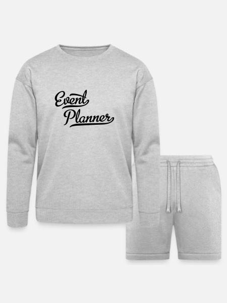 Event Planner - Bella + Canvas Unisex Sweatshirt & Short Set - heather gray