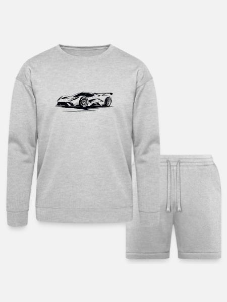 Velocity GT - Bella + Canvas Unisex Sweatshirt & Short Set - heather gray