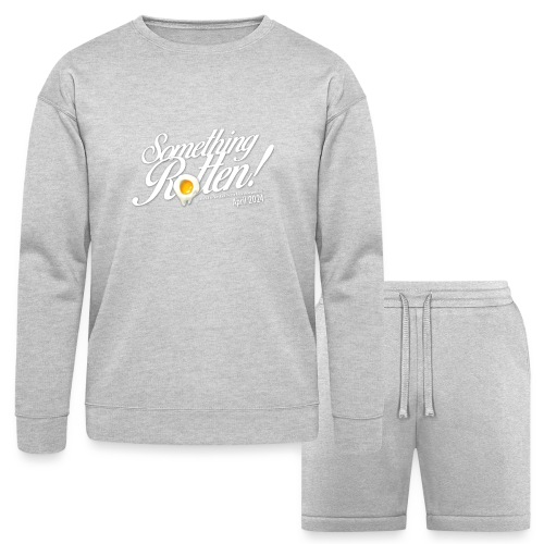 Something Rotten - white logo - Bella + Canvas Unisex Sweatshirt & Short Set