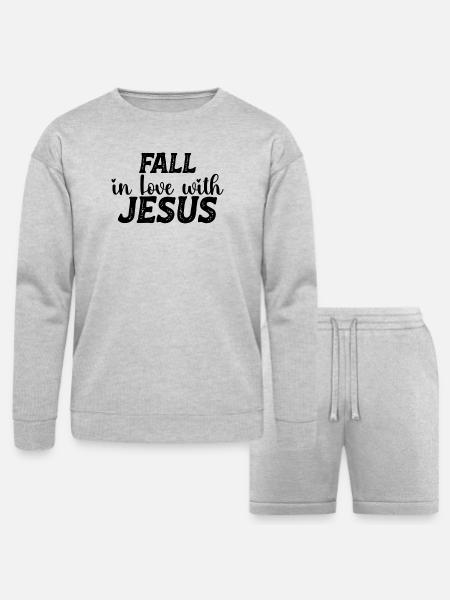 Please provide design image - Bella + Canvas Unisex Sweatshirt & Short Set - heather gray