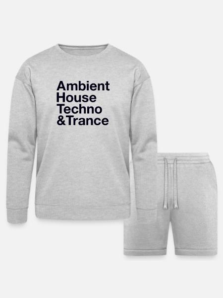 Music Style Rave - Bella + Canvas Unisex Sweatshirt & Short Set - heather gray