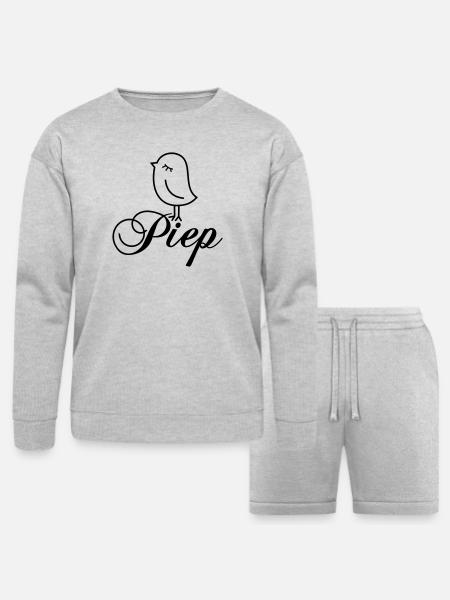 Sparrow “Piep” - Bella + Canvas Unisex Sweatshirt & Short Set - heather gray