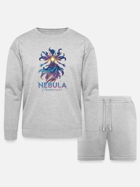 A157_-_Edited_result - Bella + Canvas Unisex Sweatshirt & Short Set - heather gray