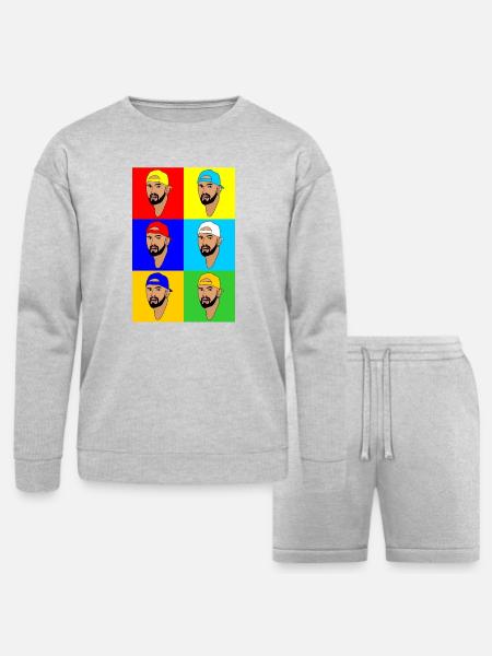 Nick Kyrgios - Bella + Canvas Unisex Sweatshirt & Short Set - heather gray