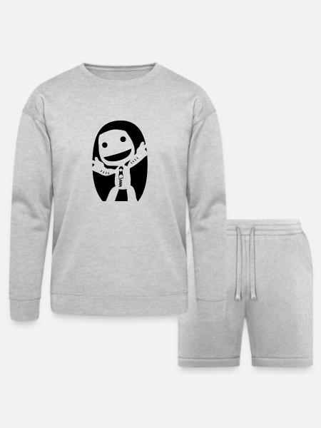 Little Big Planet - Bella + Canvas Unisex Sweatshirt & Short Set - heather gray