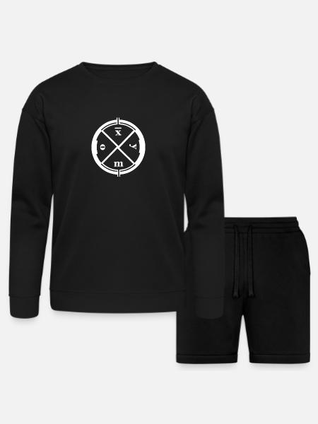 CLAN OF XYMOX - Bella + Canvas Unisex Sweatshirt & Short Set - black