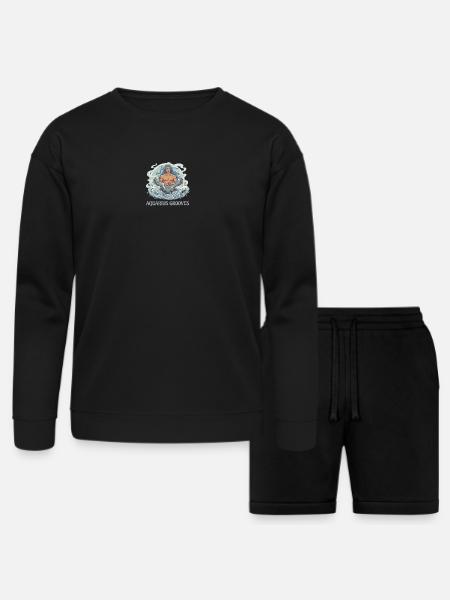 Aquarius pan - Bella + Canvas Unisex Sweatshirt & Short Set - black