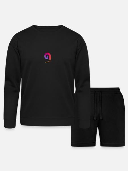 My Lucky - Bella + Canvas Unisex Sweatshirt & Short Set - black