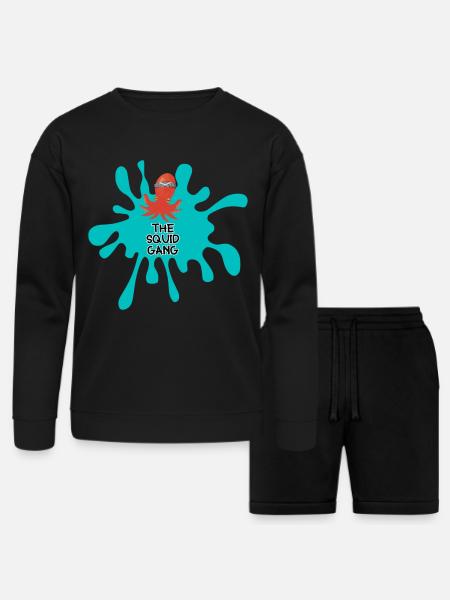SquidGang merch - Bella + Canvas Unisex Sweatshirt & Short Set - black