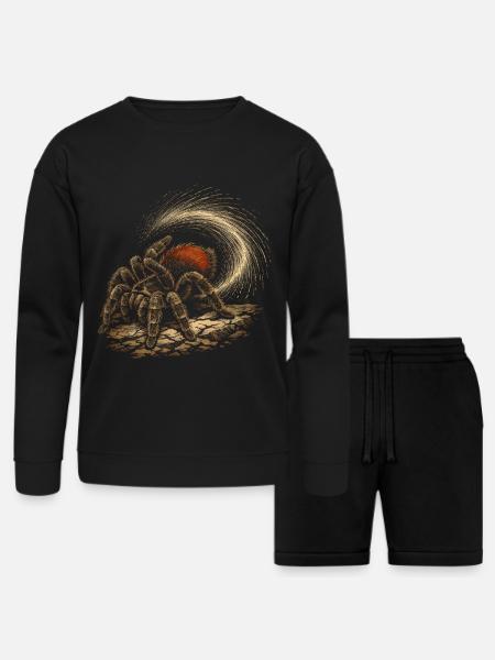 Tarantula Owner - Bella + Canvas Unisex Sweatshirt & Short Set - black
