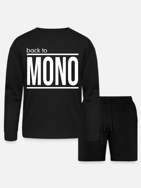 Back To Mono - Bella + Canvas Unisex Sweatshirt & Short Set - black