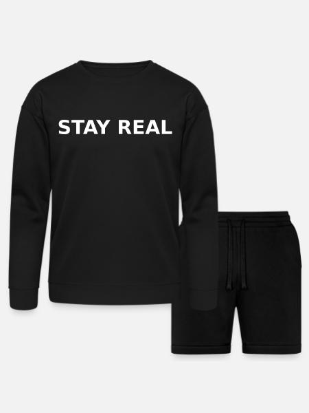 Design image not provided - Bella + Canvas Unisex Sweatshirt & Short Set - black