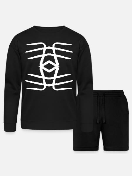 diligence - Bella + Canvas Unisex Sweatshirt & Short Set - black