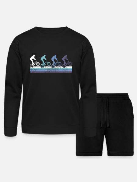 BMX Action - Bella + Canvas Unisex Sweatshirt & Short Set - black