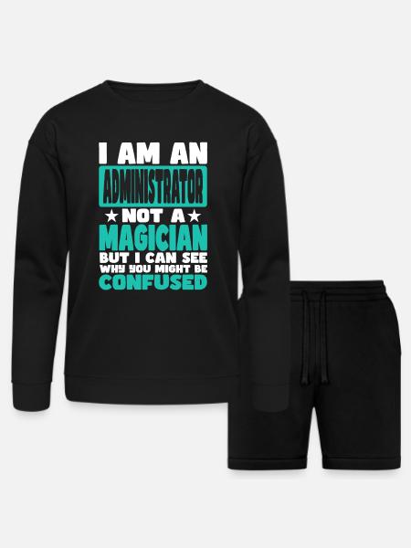 Administrator - Bella + Canvas Unisex Sweatshirt & Short Set - black