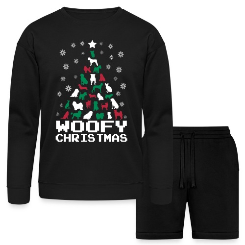 Woofy Christmas Tree - Bella + Canvas Unisex Sweatshirt & Short Set