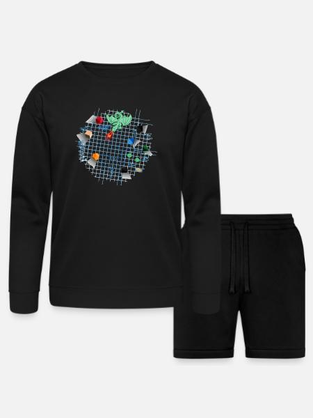 Dungeon Mastery - Bella + Canvas Unisex Sweatshirt & Short Set - black