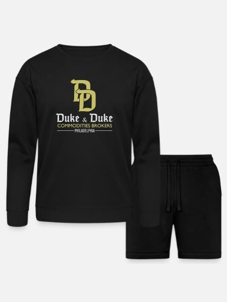 Duke and Duke - Bella + Canvas Unisex Sweatshirt & Short Set - black