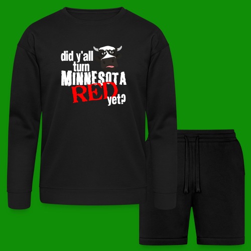 Turn Minnesota Red - Bella + Canvas Unisex Sweatshirt & Short Set