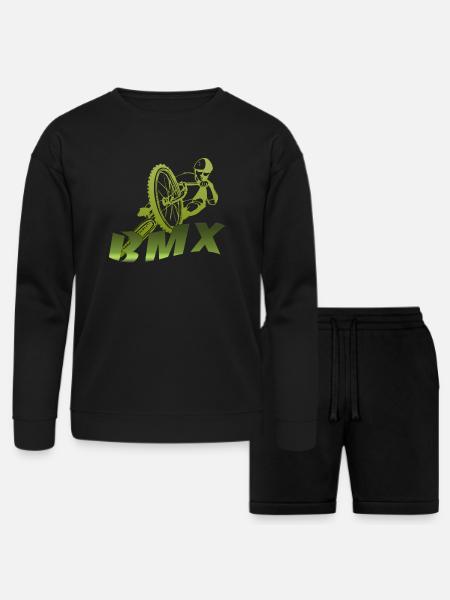 BMX - Bella + Canvas Unisex Sweatshirt & Short Set - black