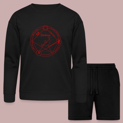 darknet red - Bella + Canvas Unisex Sweatshirt & Short Set
