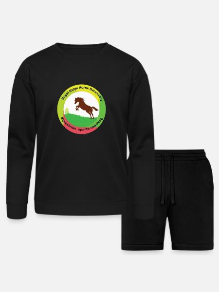 Equestrian facility - Bella + Canvas Unisex Sweatshirt & Short Set - black
