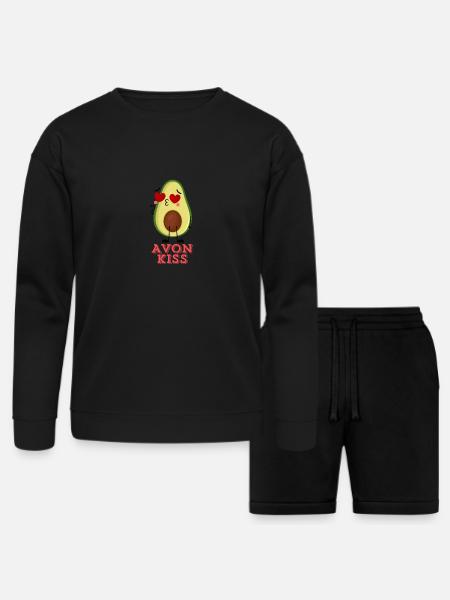 Avo LOVe - Bella + Canvas Unisex Sweatshirt & Short Set - black