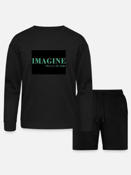 IMAGINE - Bella + Canvas Unisex Sweatshirt & Short Set - black