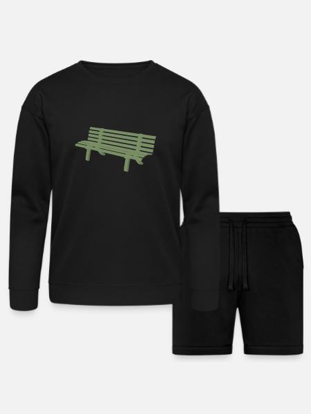 Bench - Bella + Canvas Unisex Sweatshirt & Short Set - black