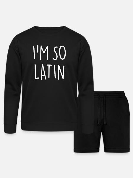I am so Latin America - Bella + Canvas Unisex Sweatshirt & Short Set - black