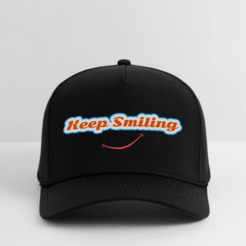 Keep Smiling Positive Vibes Graphic - Rope Cap