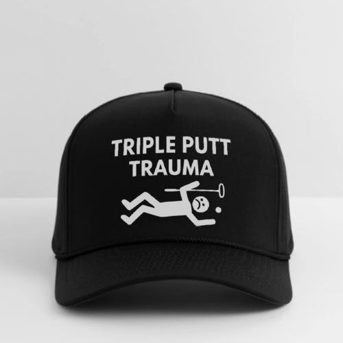 Triple Putt Trauma Funny Putter Quote - Rope Cap